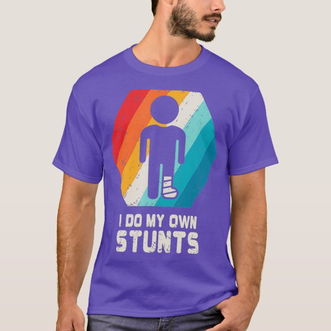 Broken Leg Shirt Ankle Knee Foot Injury Get Well (Front)