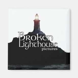 Broken Lighthouse Pictures Magnet Regular - Square