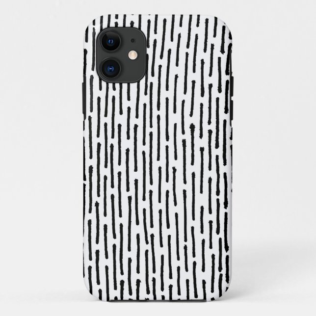 Broken Lines - Black on White Case-Mate iPhone Case (Back)