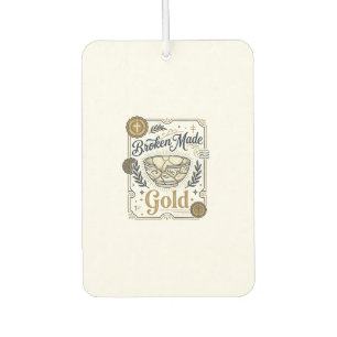 Broken Made Gold Jesus Kintsugi Broken Pottery Chr Car Air Freshener