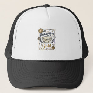 Broken Made Gold Jesus Kintsugi Broken Pottery Chr Trucker Hat