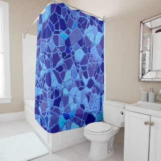 broken mosaic C Shower Curtain