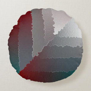 Broken mosaic round cushion