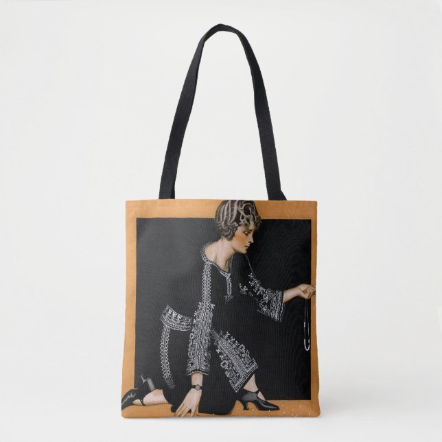 Broken Pearl Necklace Tote Bag (Front)