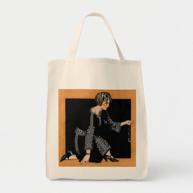Broken Pearl Necklace Tote Bag (Front)