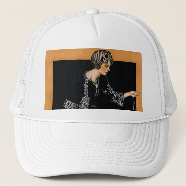 Broken Pearl Necklace Trucker Hat (Front)