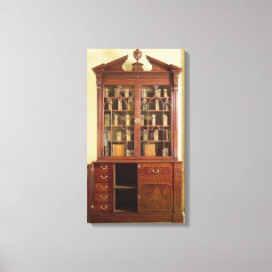 Broken pedimented bureau bookcase canvas print