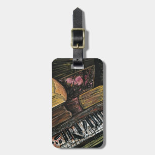 Broken Piano  Luggage Tag