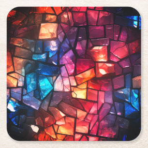 Broken Pieces Square Paper Coaster
