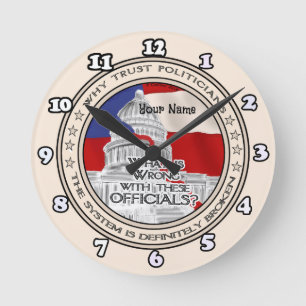 Broken Political System Clock