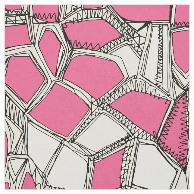 BROKEN POP pink Fabric (Swatch)