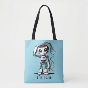 Broken Robot – I’m Fine Tote Bag