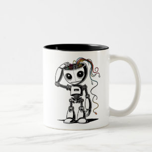 Broken Robot – I’m Fine Two-Tone Coffee Mug