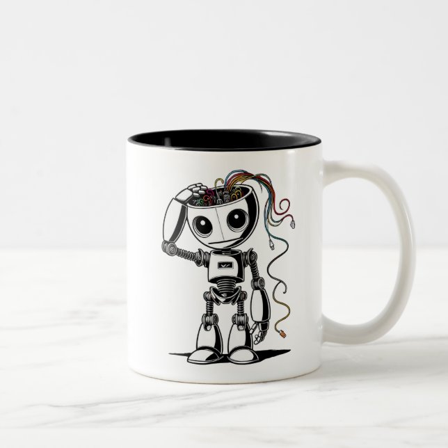 Broken Robot – I’m Fine Two-Tone Coffee Mug (Right)