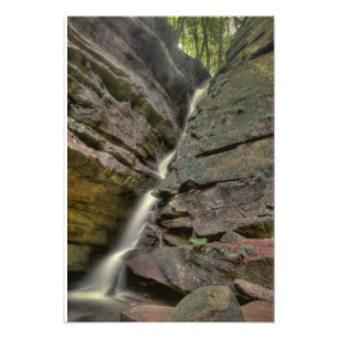 Broken Rock Falls, Old Man's Cave, Hocking Hills Photo Print