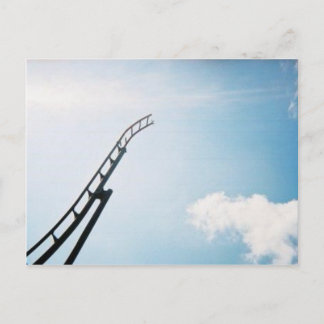 Broken Rollercoaster Postcard