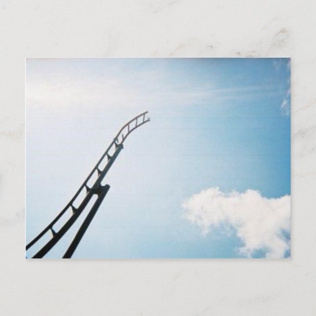 Broken Rollercoaster Postcard (Front)