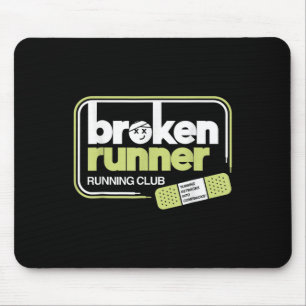 Broken Runner Running Club Turning Setbacks Into C Mouse Mat