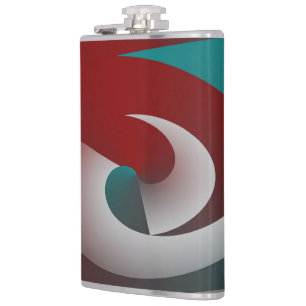 Broken shell hip flask