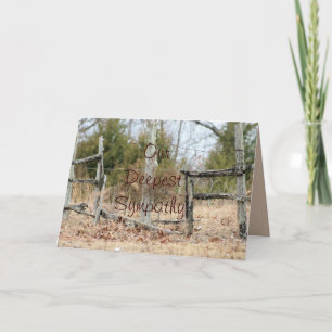 Broken Split Rail Fence- customise any occasion Card