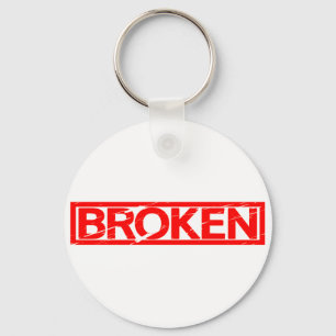 Broken Stamp Key Ring