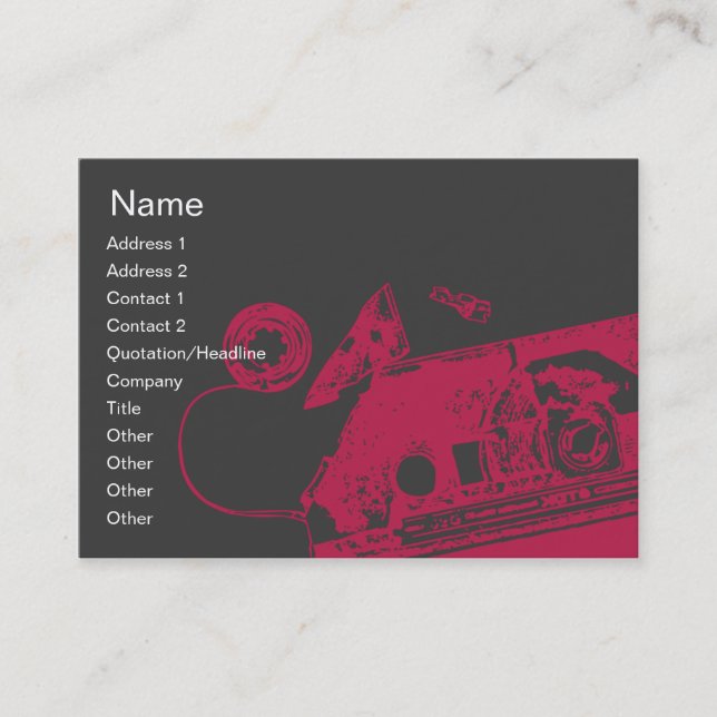 Broken Tape - Chubby Business Card (Front)