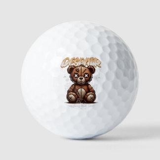 Broken Teddy Golf Ball – Struggling but Strong