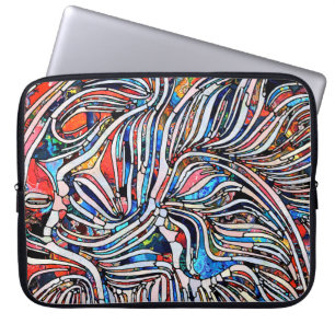Broken Textures: Stained Glass Unity Laptop Sleeve