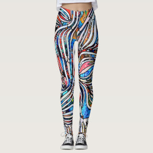 Broken Textures: Stained Glass Unity Leggings