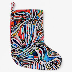 Broken Textures: Stained Glass Unity Small Christmas Stocking