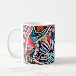 Broken Textures. Unity of Stained Glass series. Ab Coffee Mug