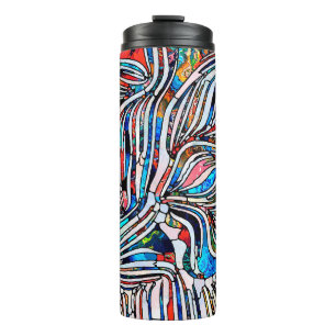 Broken Textures. Unity of Stained Glass series. Ab Thermal Tumbler