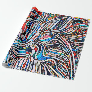 Broken Textures. Unity of Stained Glass series. Ab Wrapping Paper