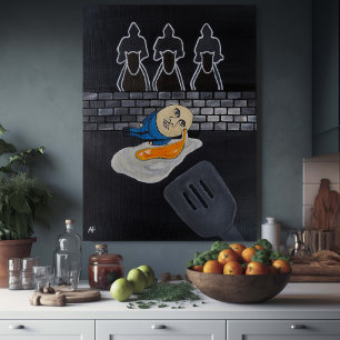 Broken Then Fried Painting by Alfred Fox Canvas Print