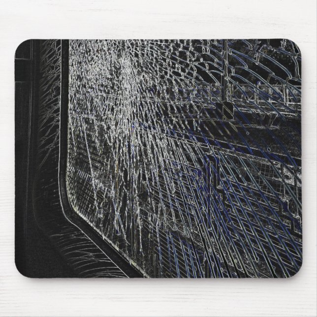 broken train window mouse mat (Front)