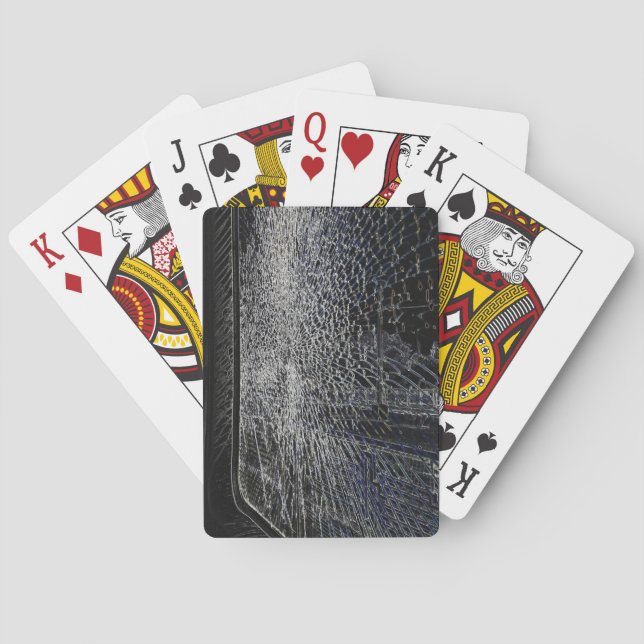 broken train window playing cards (Back)
