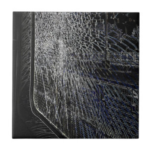 broken train window tile