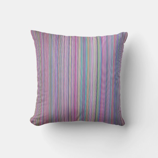 broken tv screen rainbow stripe  cushion (Front)