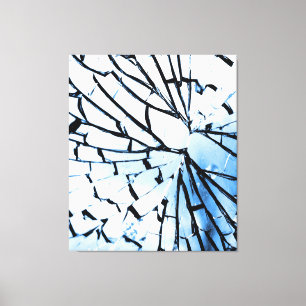broken window canvas print