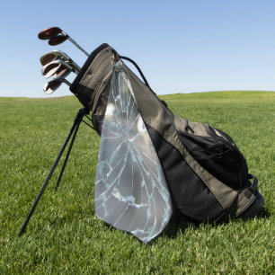 broken window golf towel