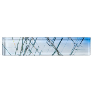 Broken window nameplate