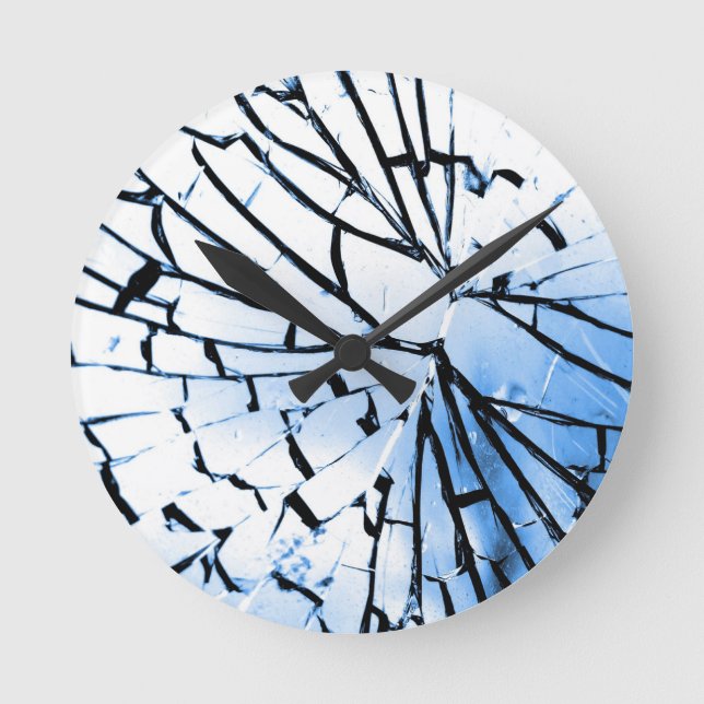broken window round clock (Front)