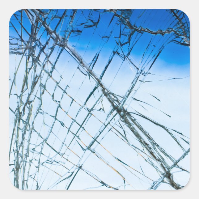 Broken window square sticker (Front)