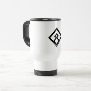 Broken wooded measure travel mug