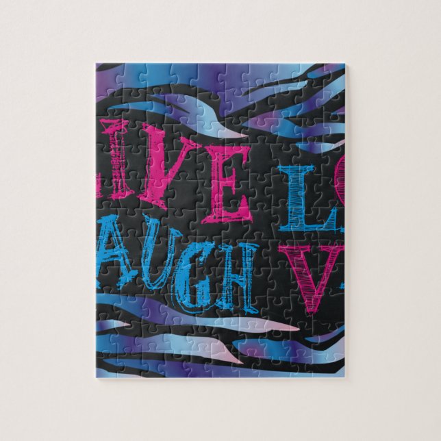 Broken Zebra Chalkboard Jigsaw Puzzle (Vertical)