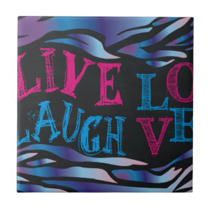 Broken Zebra Chalkboard Tile