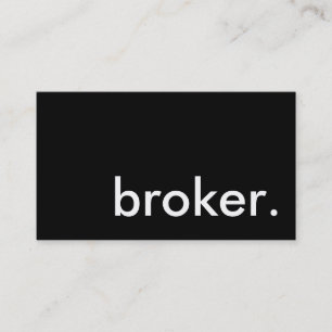 broker. business card