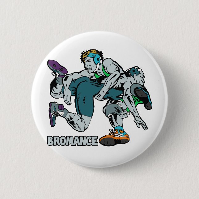 BROMANCE 6 CM ROUND BADGE (Front)