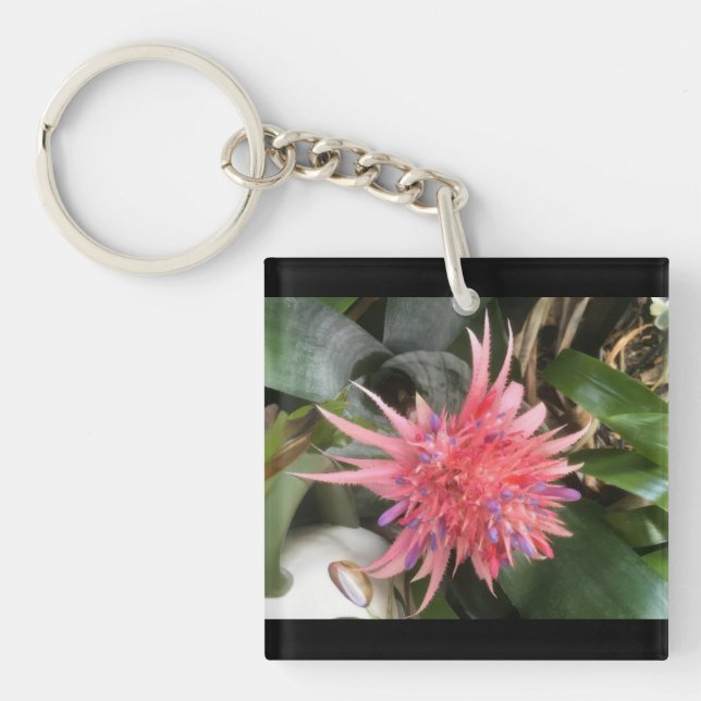 Bromeliad Flower Key Ring (Front)