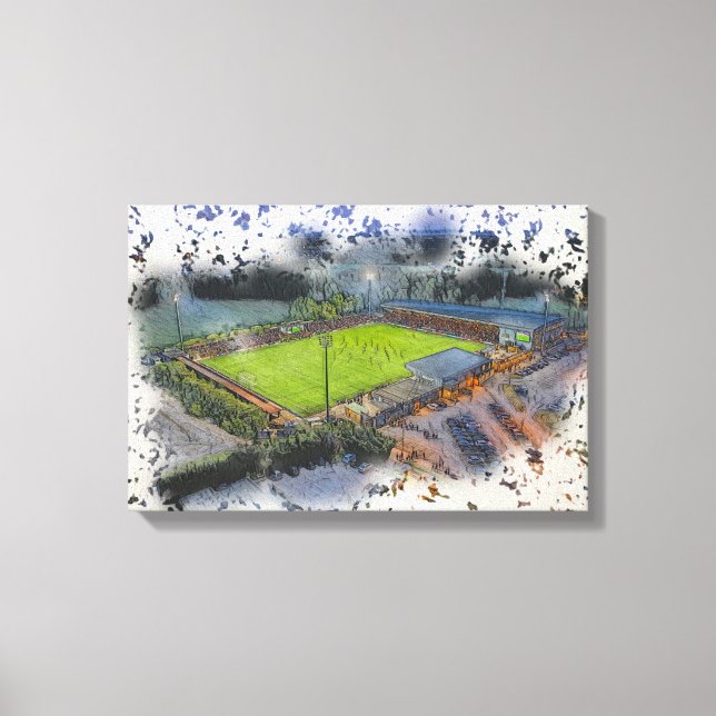 Bromley FC Hayes Lane Stadium Matchday Canvas Print (Front)